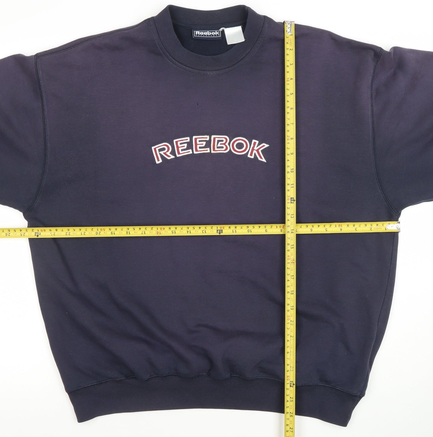 Reebok Mens Blue Crew Neck Pullover Sweatshirt L