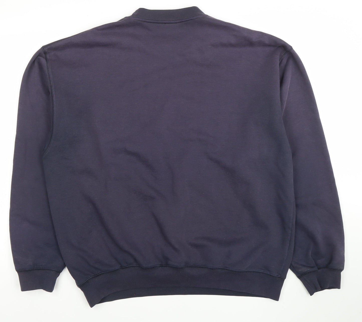 Reebok Mens Blue Crew Neck Pullover Sweatshirt L