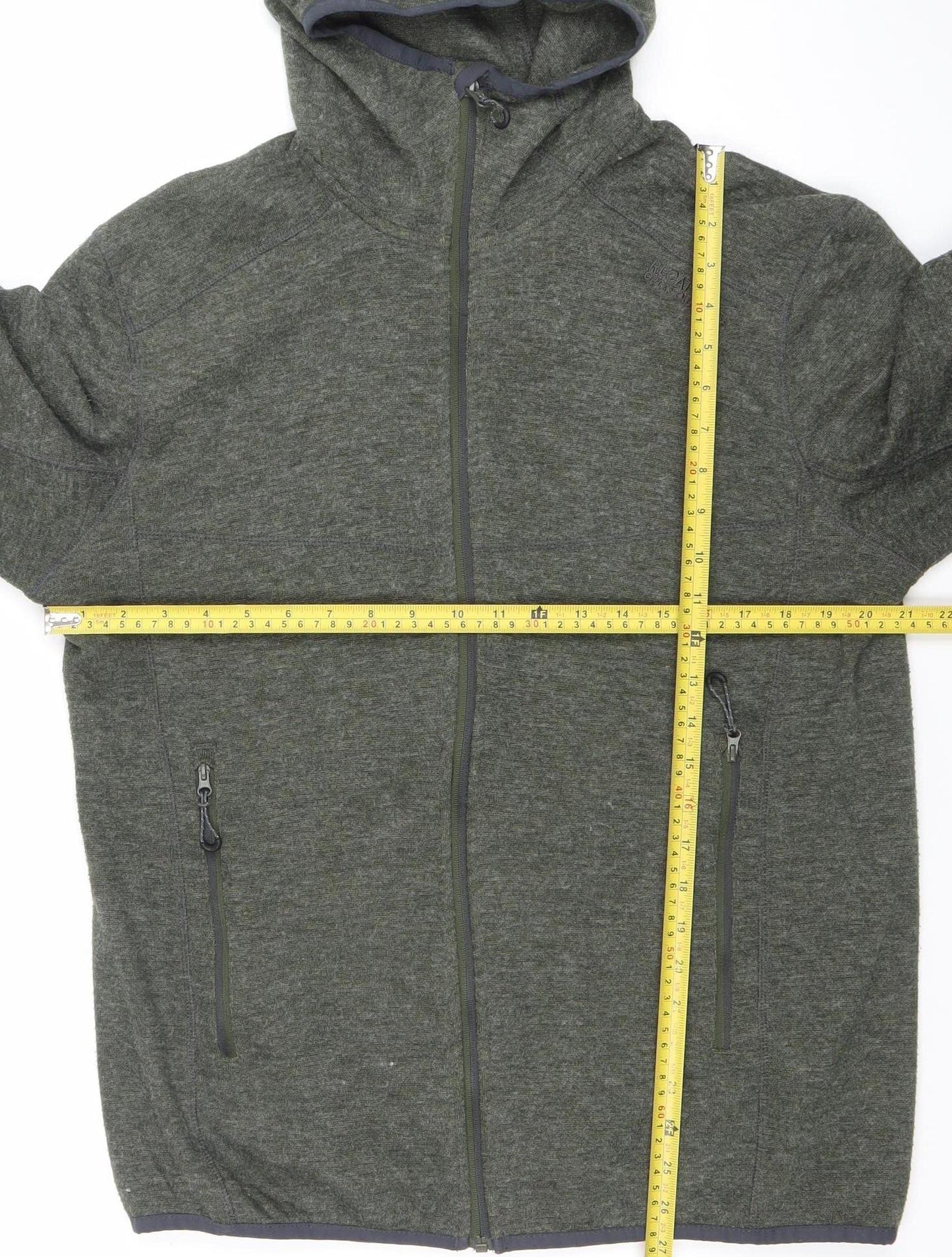 Regatta Mens Green Full Zip Hooded Jacket L Outdoor Hoodie