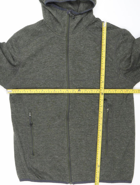 Regatta Mens Green Full Zip Hooded Jacket L Outdoor Hoodie