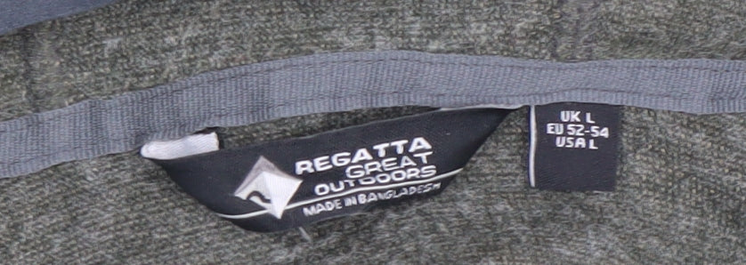 Regatta Mens Green Full Zip Hooded Jacket L Outdoor Hoodie