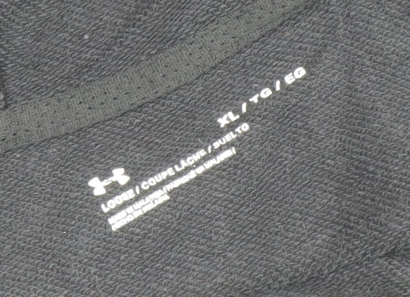 Under Armour Men’s Black Full Zip Hoodie XL Project Rock Iron Paradise