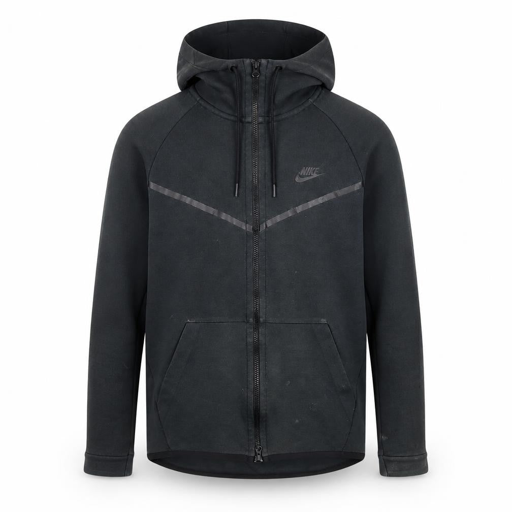 Mens UK S Regular Nike Black Full Zip Hoodie