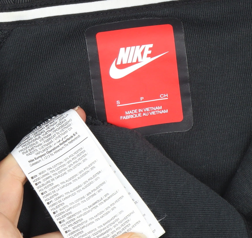 Nike Men's Black Size S Full Zip Hoodie Sweatshirt