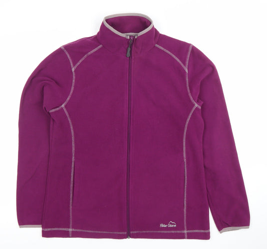 Peter Storm Women's Purple Fleece Jacket Size 12 Full Zip Lightweight Outdoor