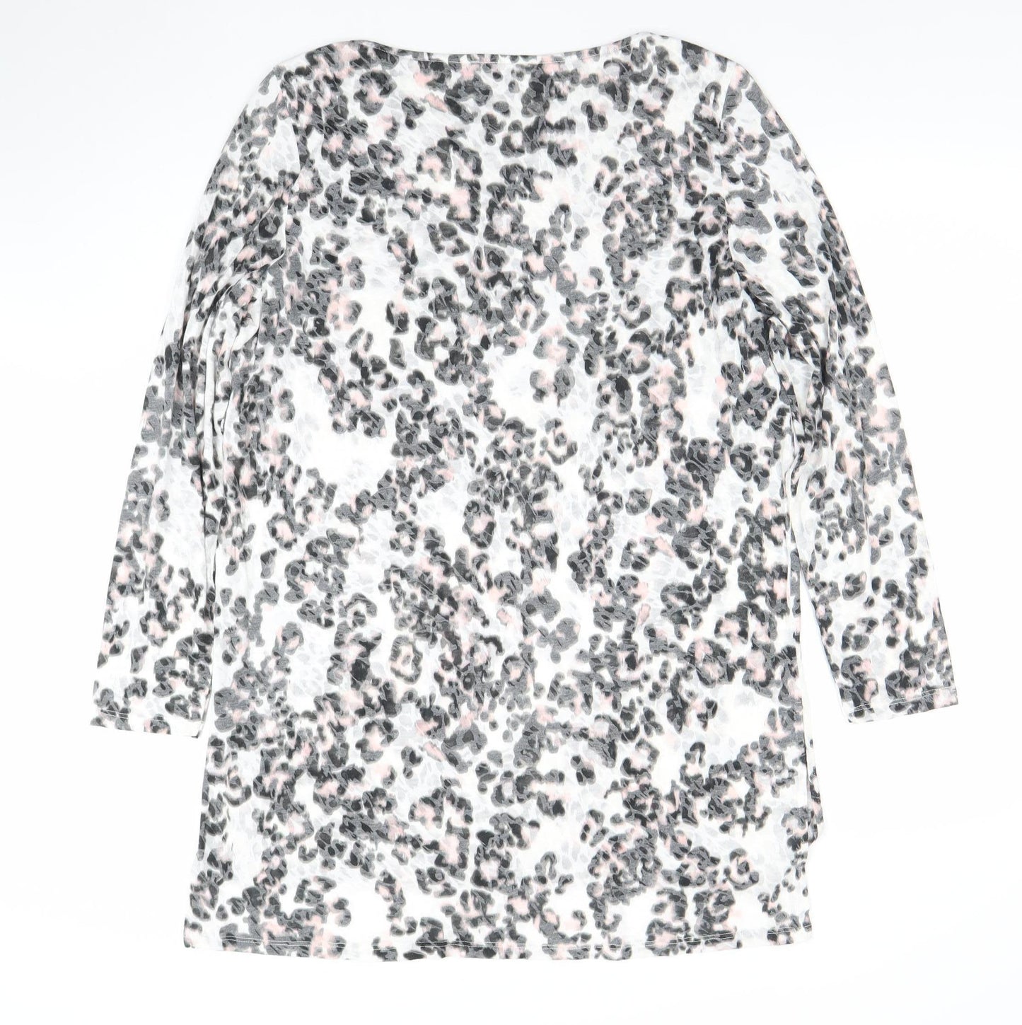 Marks and Spencer Women's Multicoloured Animal Print Long Sleeve T-Shirt Size 18
