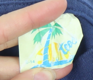 TeeJays Women’s Blue Leicester University Vintage Cotton T-Shirt L