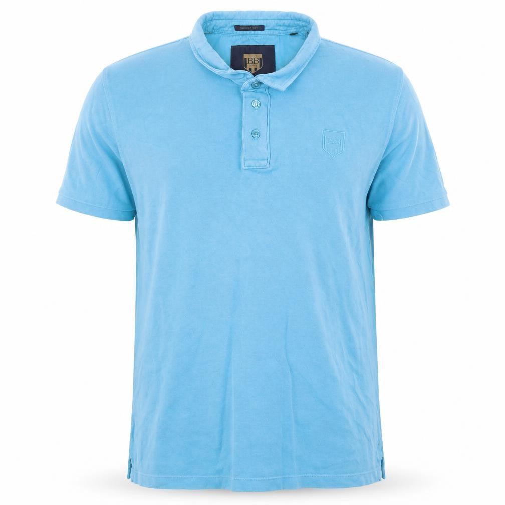 Broadbents & Boothroyds Men's Blue Cotton Polo Shirt M Regular Fit