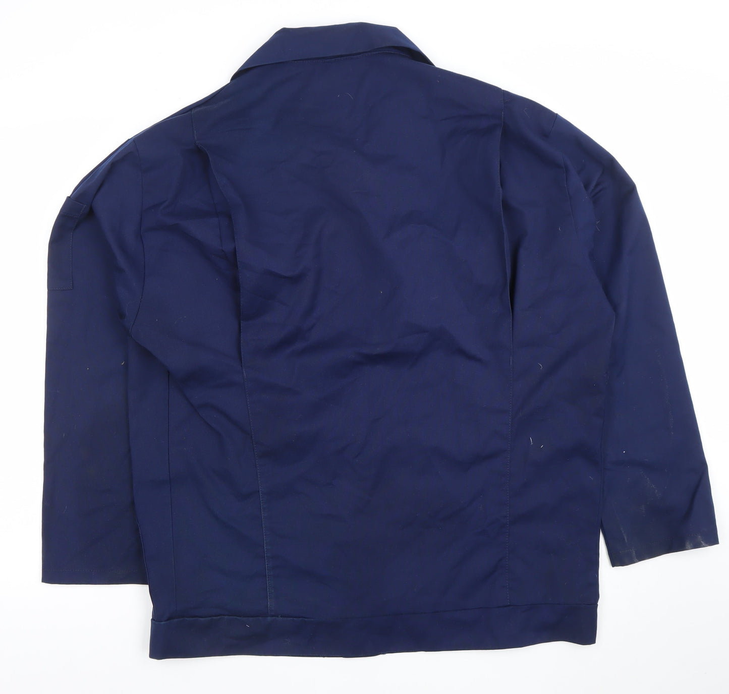 Work King Men’s Blue Long Sleeve Button-Up Workwear Shirt Size M