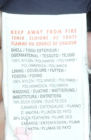 Puma Men's Red Puffer Jacket L Nylon Down Winter Coat