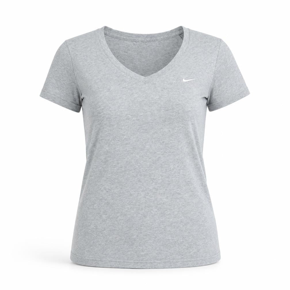 Womens UK Size XL Nike Grey Cotton Blend T-Shirt