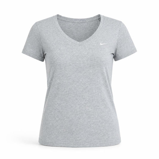 Womens UK Size XL Nike Grey Cotton Blend T-Shirt