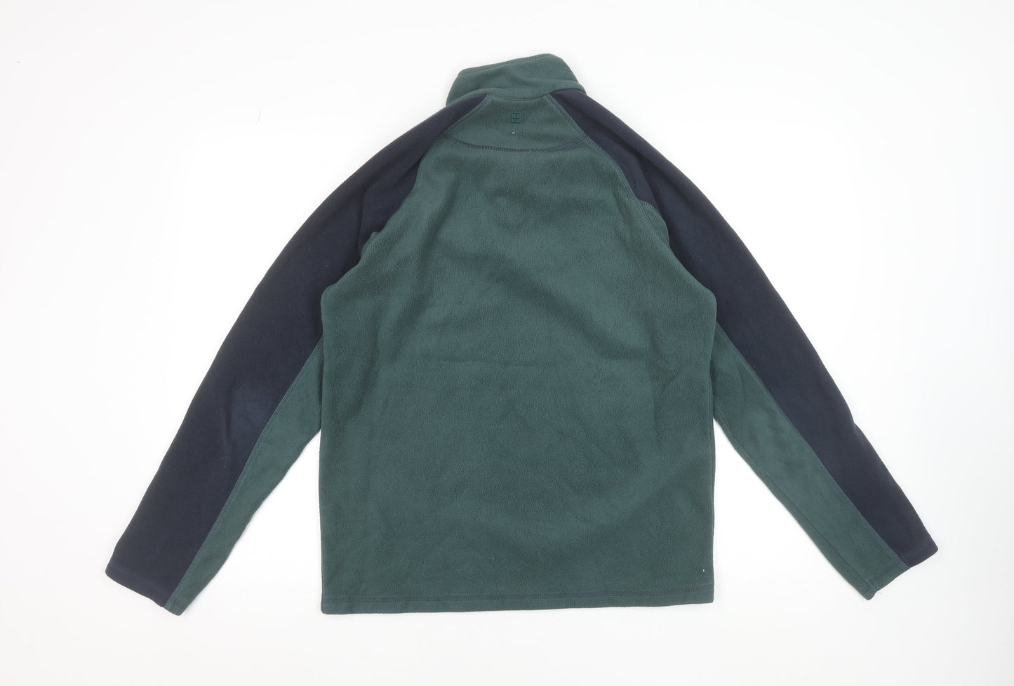 Mountain Warehouse Men's Green Fleece 1/4 Zip Pullover Sweatshirt Size S