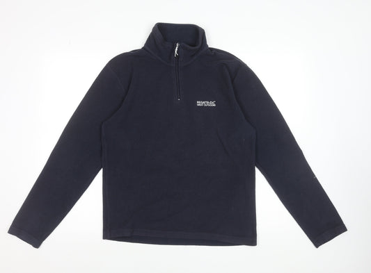 Regatta Men's Blue Fleece 1/4 Zip Pullover Sweatshirt Size S