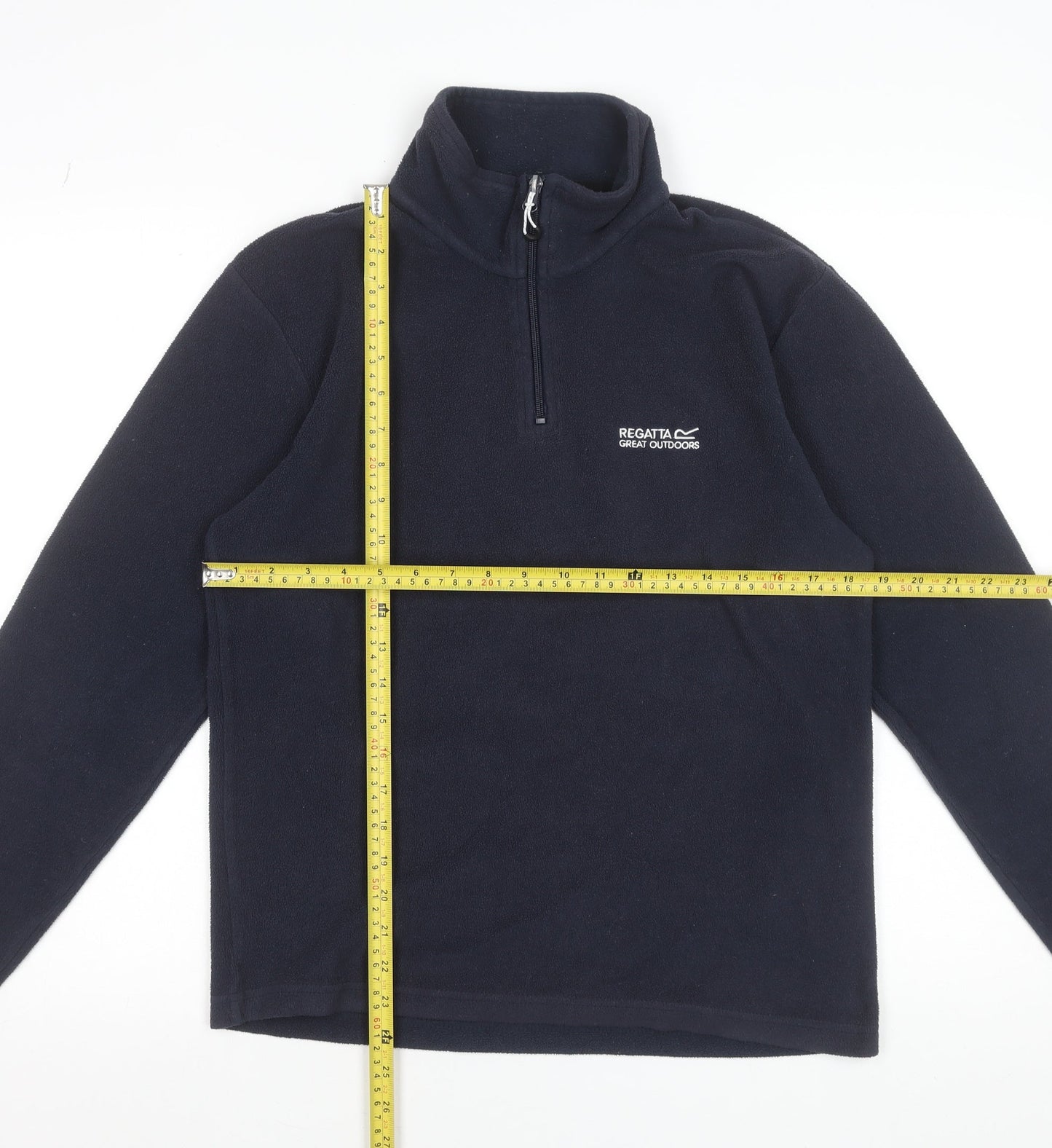 Regatta Men's Blue Fleece 1/4 Zip Pullover Sweatshirt Size S