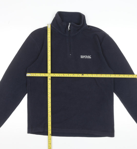 Regatta Men's Blue Fleece 1/4 Zip Pullover Sweatshirt Size S