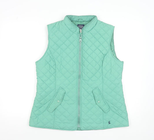 Joules Womens Green Quilted Waistcoat Gilet Size 16 Regular