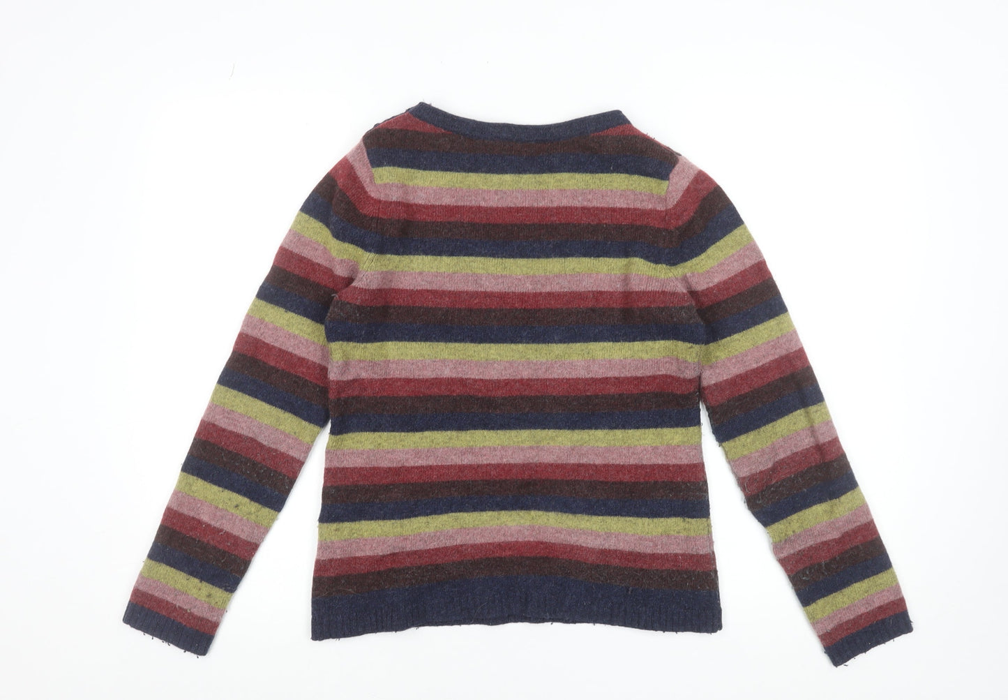 Seasalt Cornwall Women’s Multicoloured Wool Striped Jumper Size 10