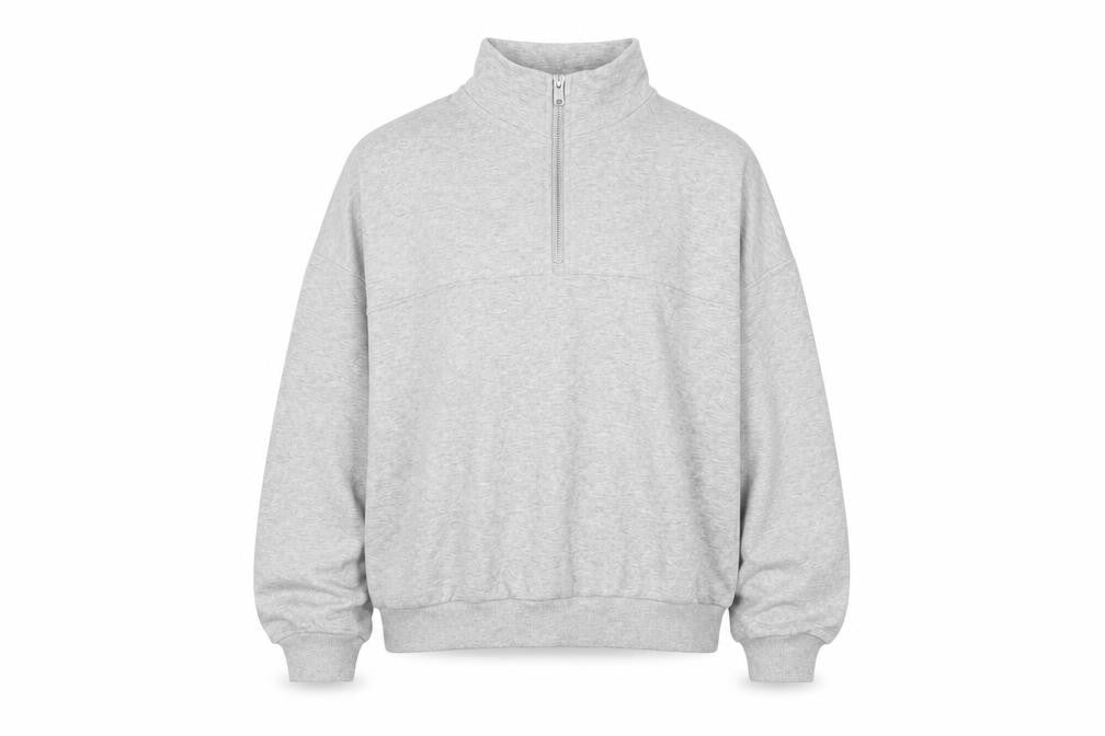Marks and Spencer Womens Grey 1/2 Zip Sweatshirt Medium
