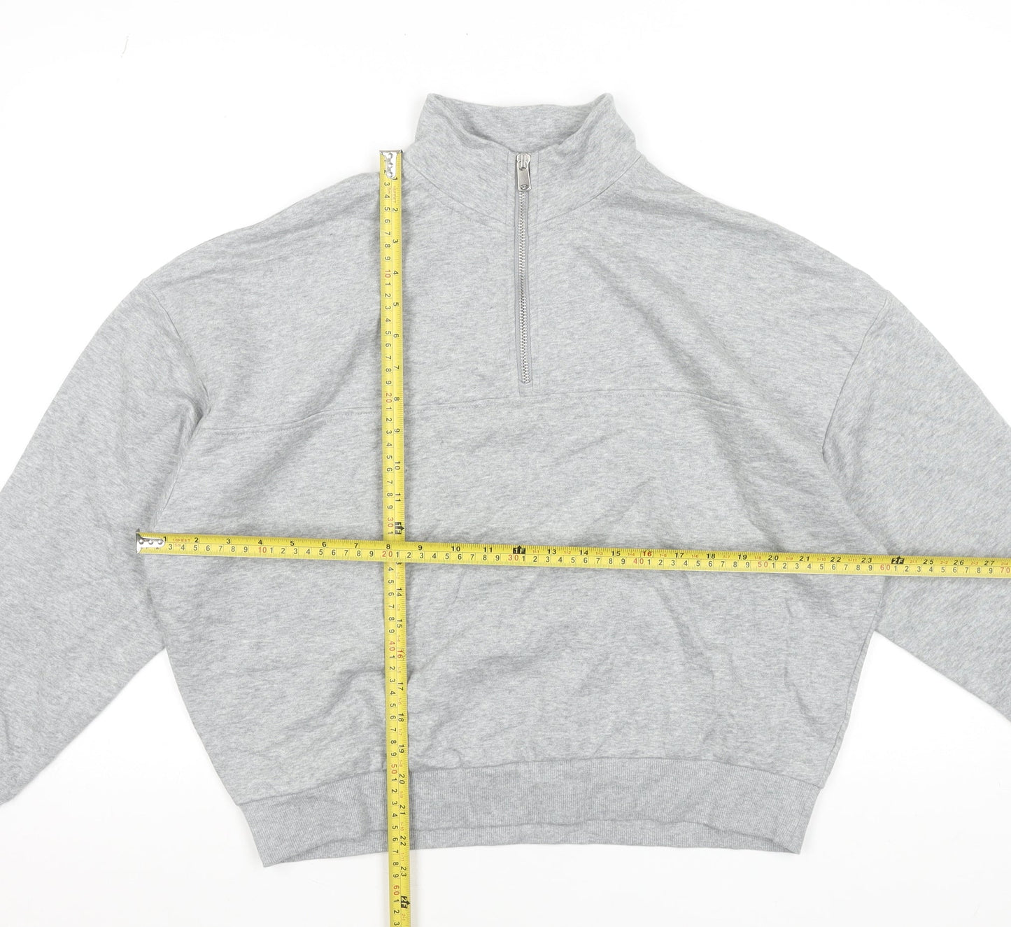 Marks and Spencer Womens Grey 1/2 Zip Sweatshirt Medium