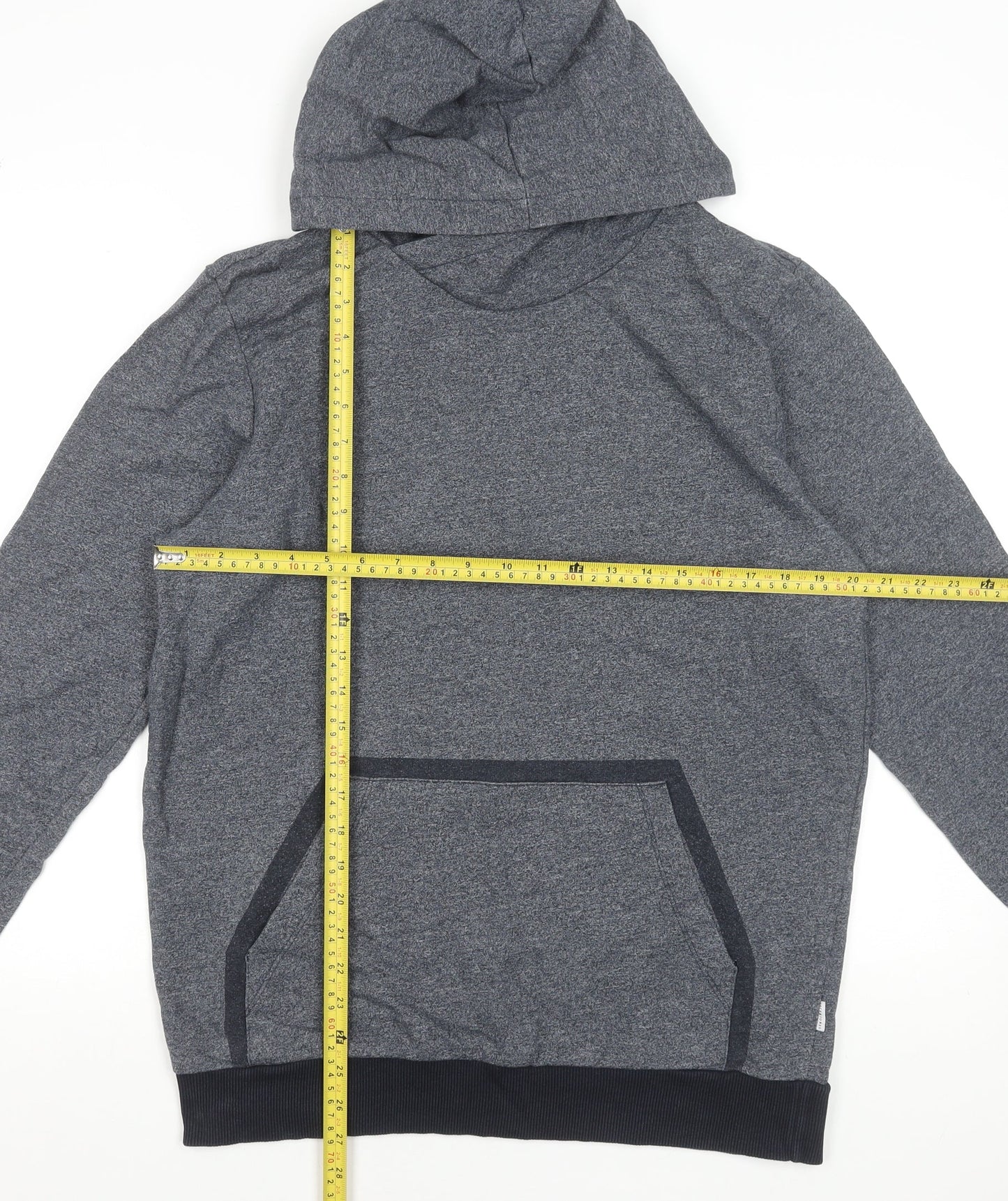 Jack & Jones Men’s Grey Pullover Hoodie L Regular Fit