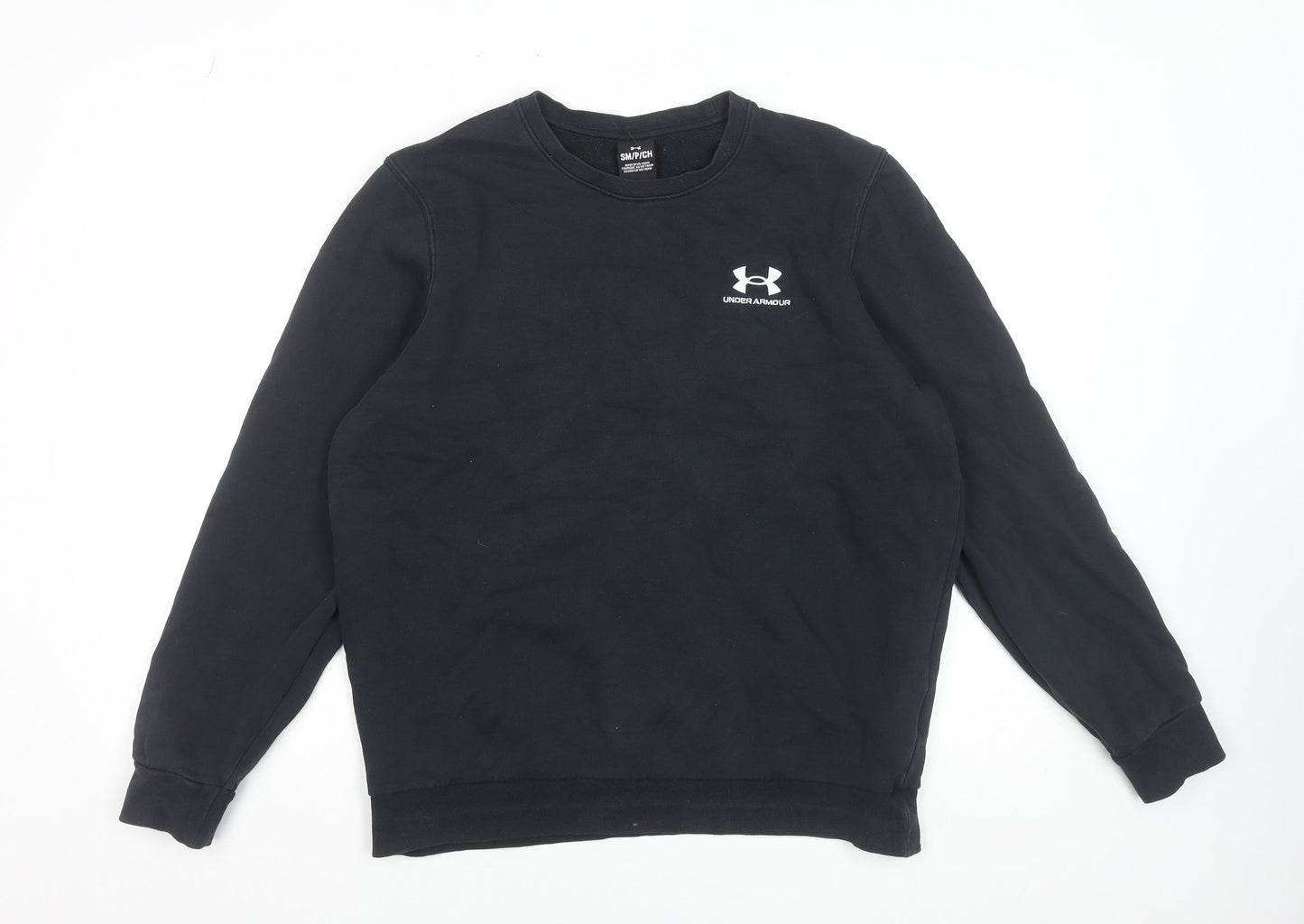 Under Armour Men's Black Crew Neck Pullover Sweatshirt Size S