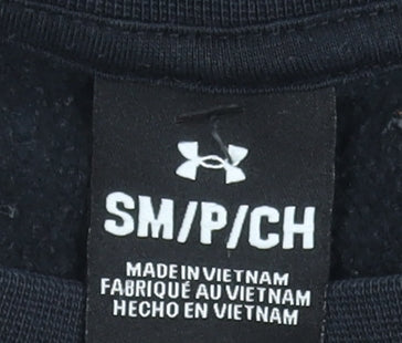 Under Armour Men's Black Crew Neck Pullover Sweatshirt Size S