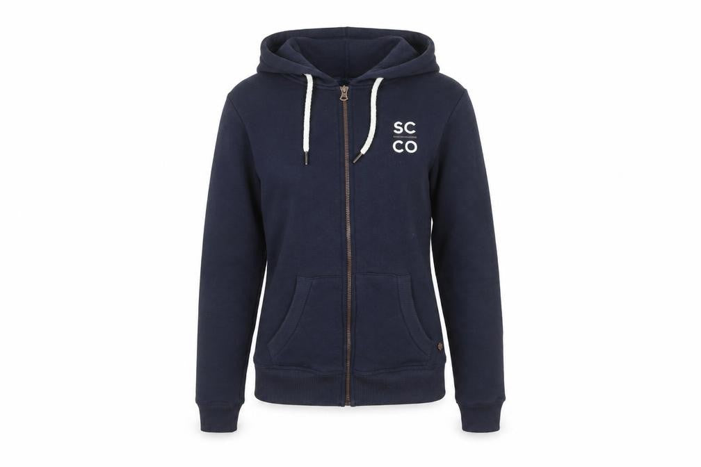SoulCal & Co Women's Navy Full Zip Hoodie XS Cotton Blend