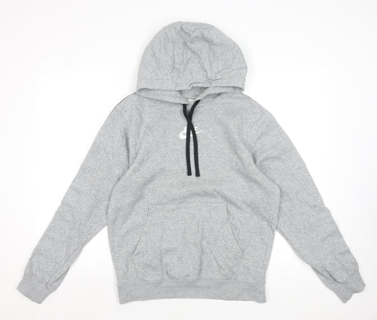 Nike Men's Grey Pullover Hoodie XS Regular Fit Sports Fleece