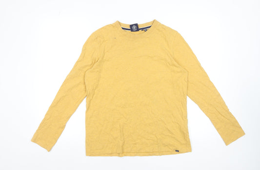Superdry Women’s Yellow Organic Cotton Long Sleeve T-Shirt UK 10