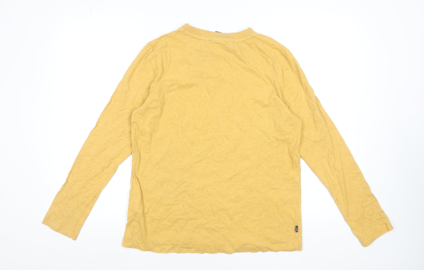 Superdry Women’s Yellow Organic Cotton Long Sleeve T-Shirt UK 10