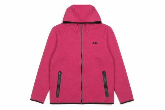 Womens UK L Regular ellesse Pink Full Zip Hoodie