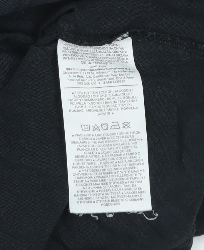 Nike Men's Black XL Graphic Tiger Print Short Sleeve T-Shirt