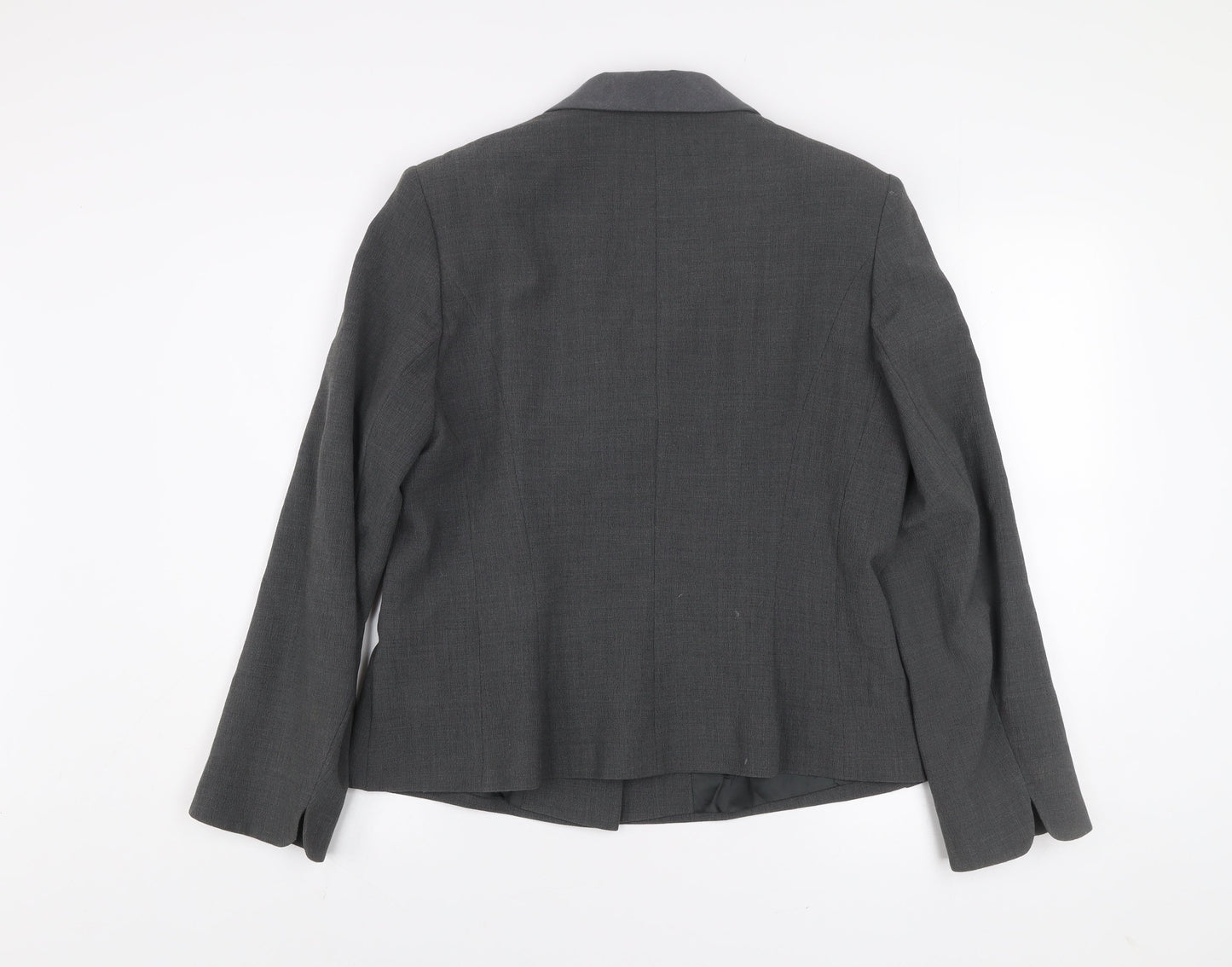 Alex & Co. Women's Grey Wool Blend Suit Jacket UK 16 Classic Fit