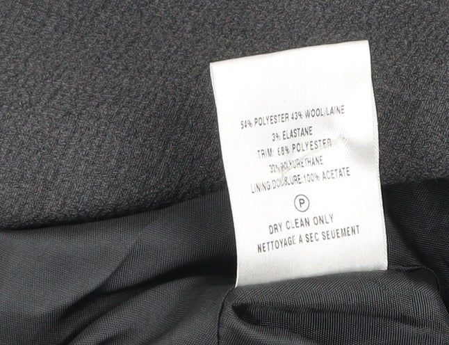 Alex & Co. Women's Grey Wool Blend Suit Jacket UK 16 Classic Fit