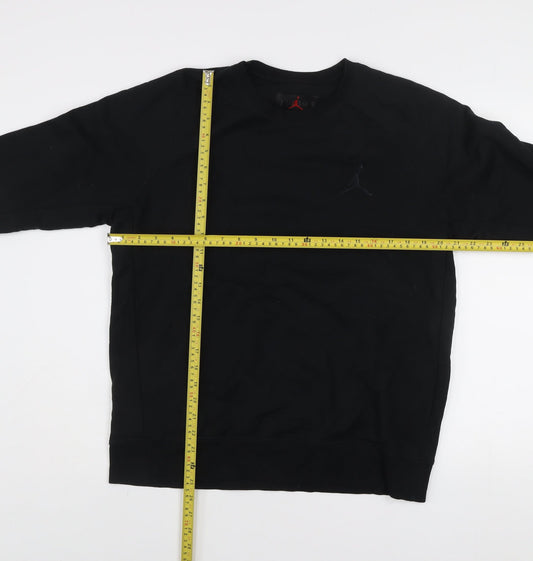 Nike Jordan Men's Black 2XL Pullover Sweatshirt Crew Neck Fleece