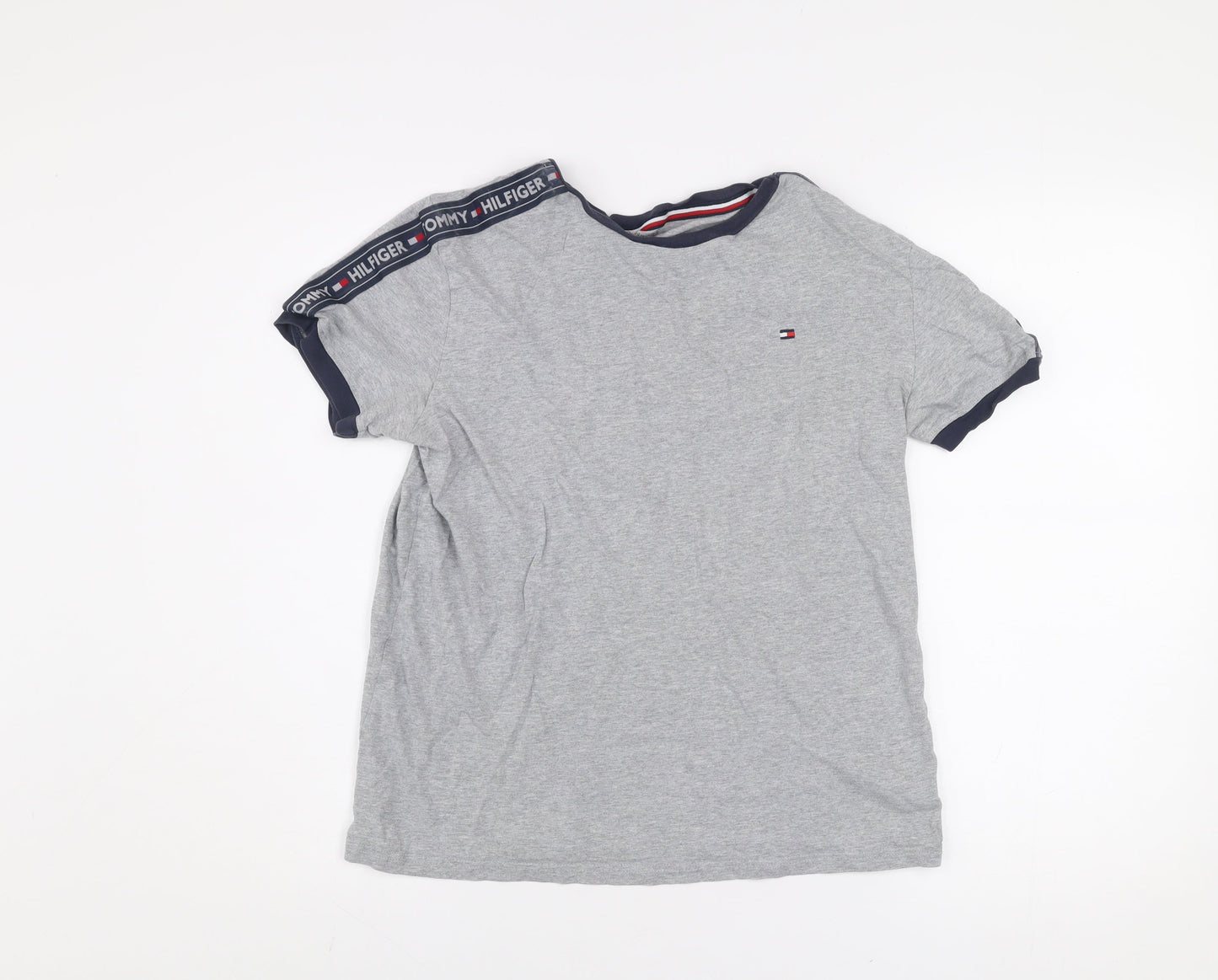 Mens UK Size S Tommy Hilfiger Grey  Cotton T-Shirt