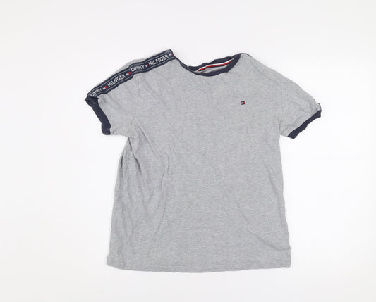 Mens UK Size S Tommy Hilfiger Grey  Cotton T-Shirt