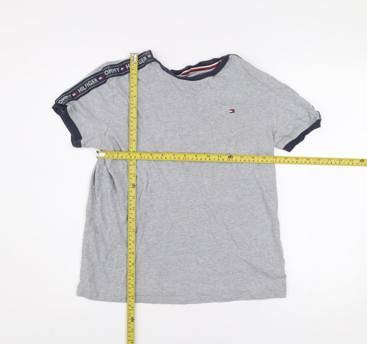 Mens UK Size S Tommy Hilfiger Grey  Cotton T-Shirt