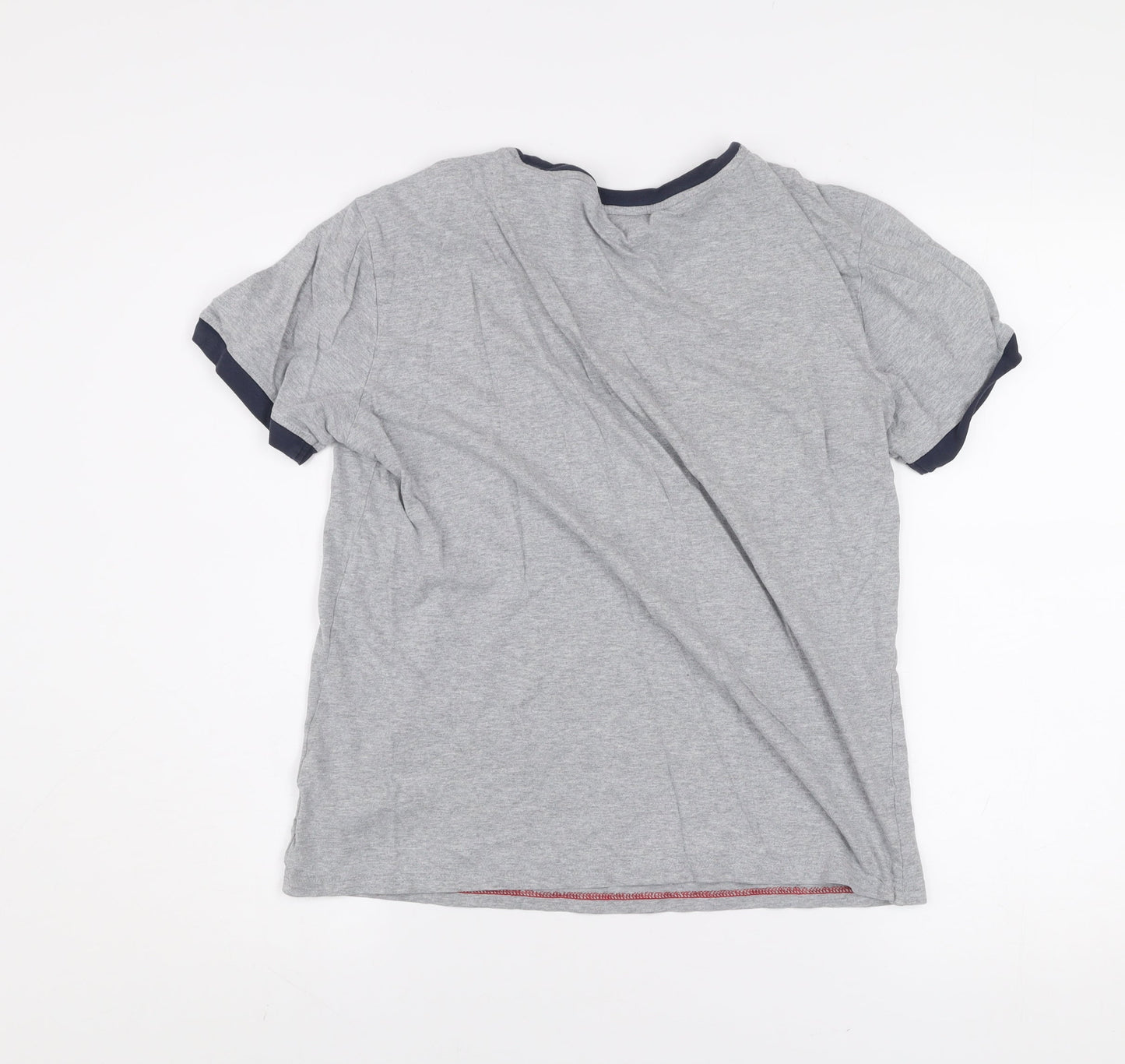 Mens UK Size S Tommy Hilfiger Grey  Cotton T-Shirt