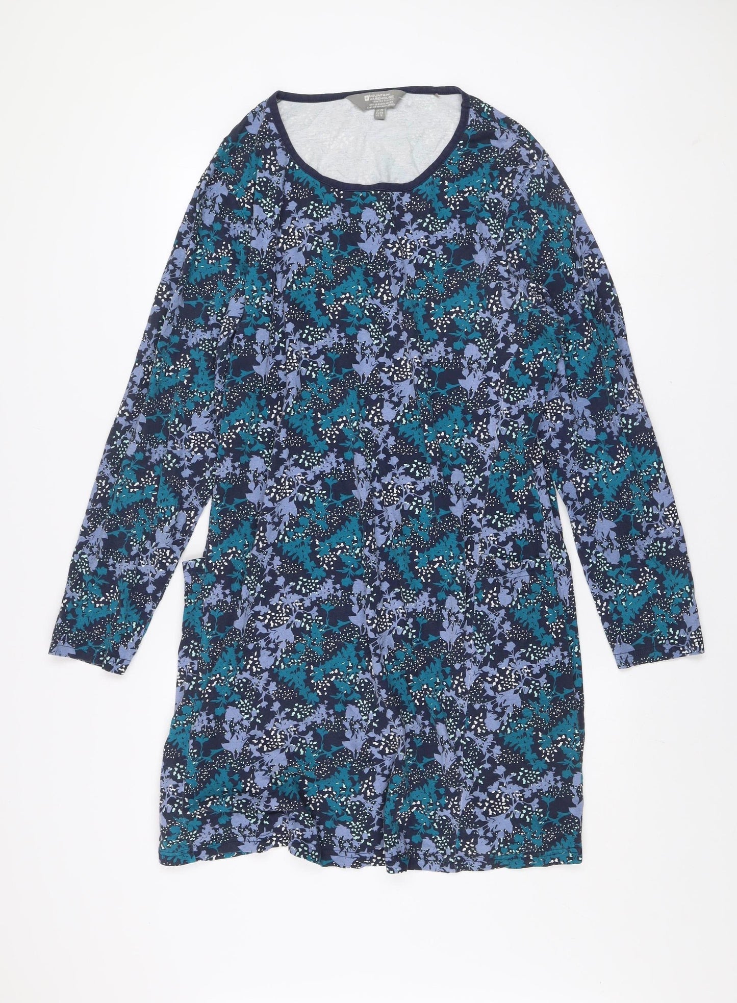 Mountain Warehouse Women’s Multicoloured Size 20 Floral Cotton Shift Dress