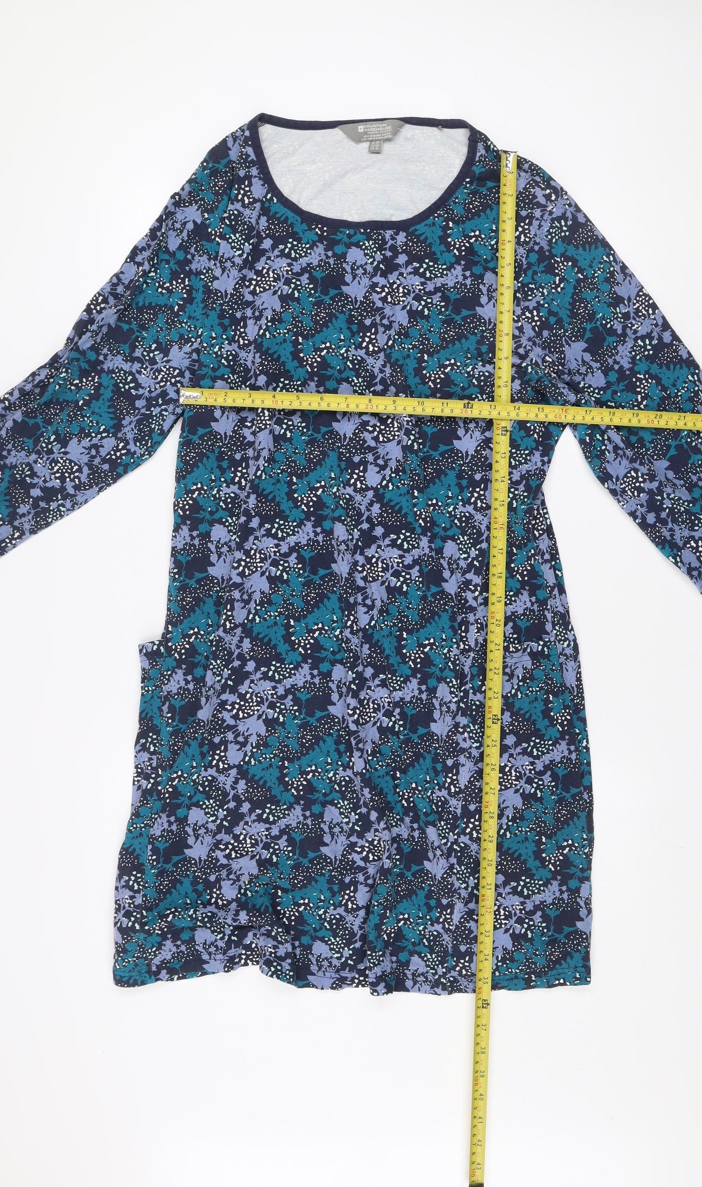 Mountain Warehouse Women’s Multicoloured Size 20 Floral Cotton Shift Dress