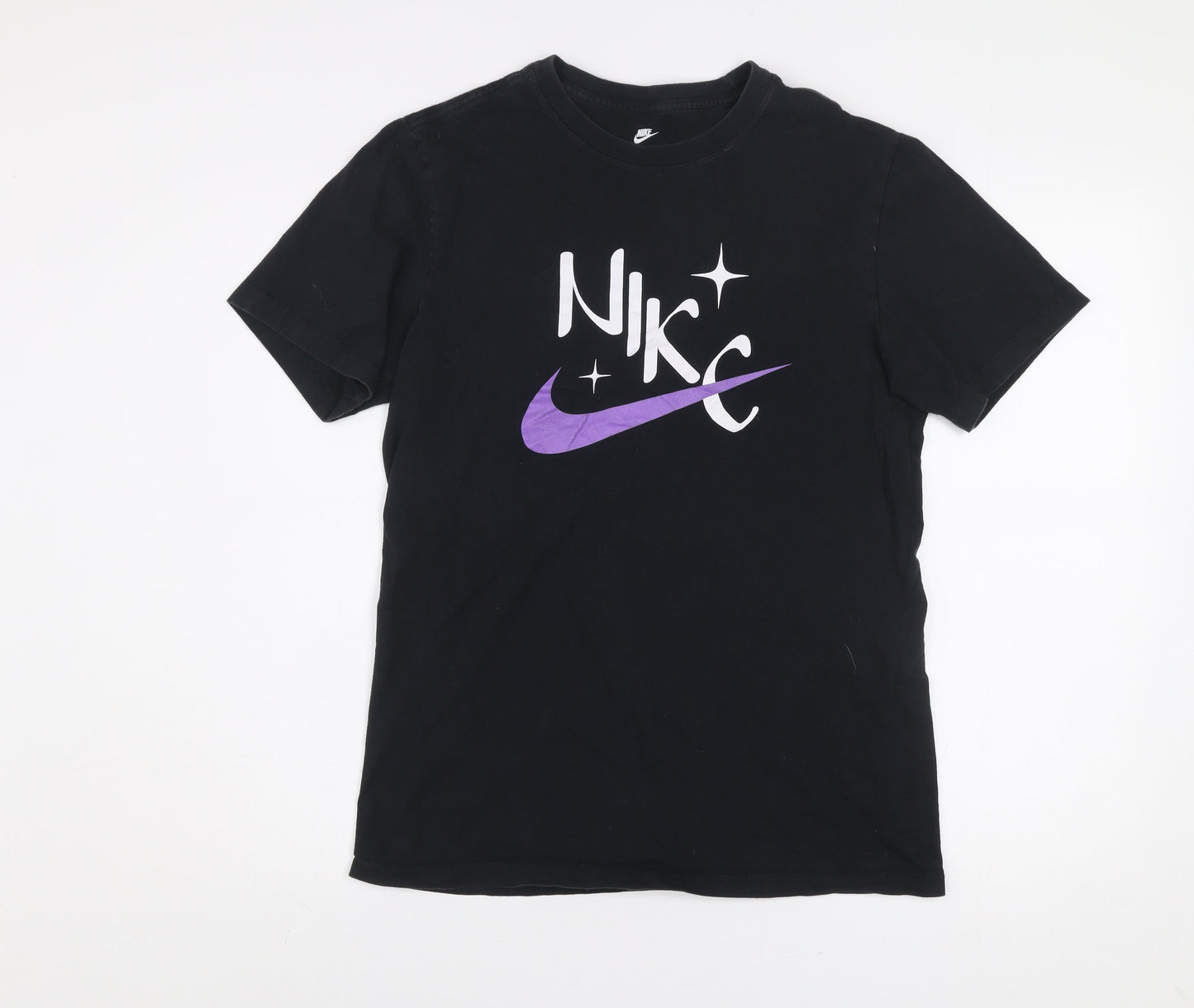 Nike Men's Black Small Graphic Logo Sports T-Shirt