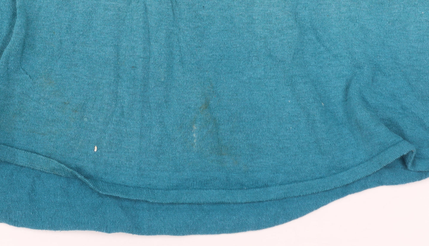 Fat Face Women's Blue Long Sleeve Cotton T-Shirt UK 14