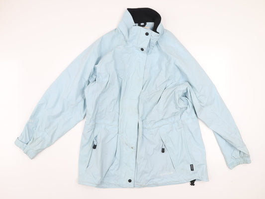 Regatta Women Blue Waterproof Parka Jacket UK 18 Hooded Outdoor Coat