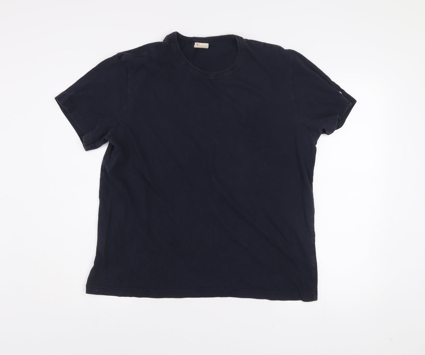 Champion Men's Blue XL Crew Neck Cotton T-Shirt