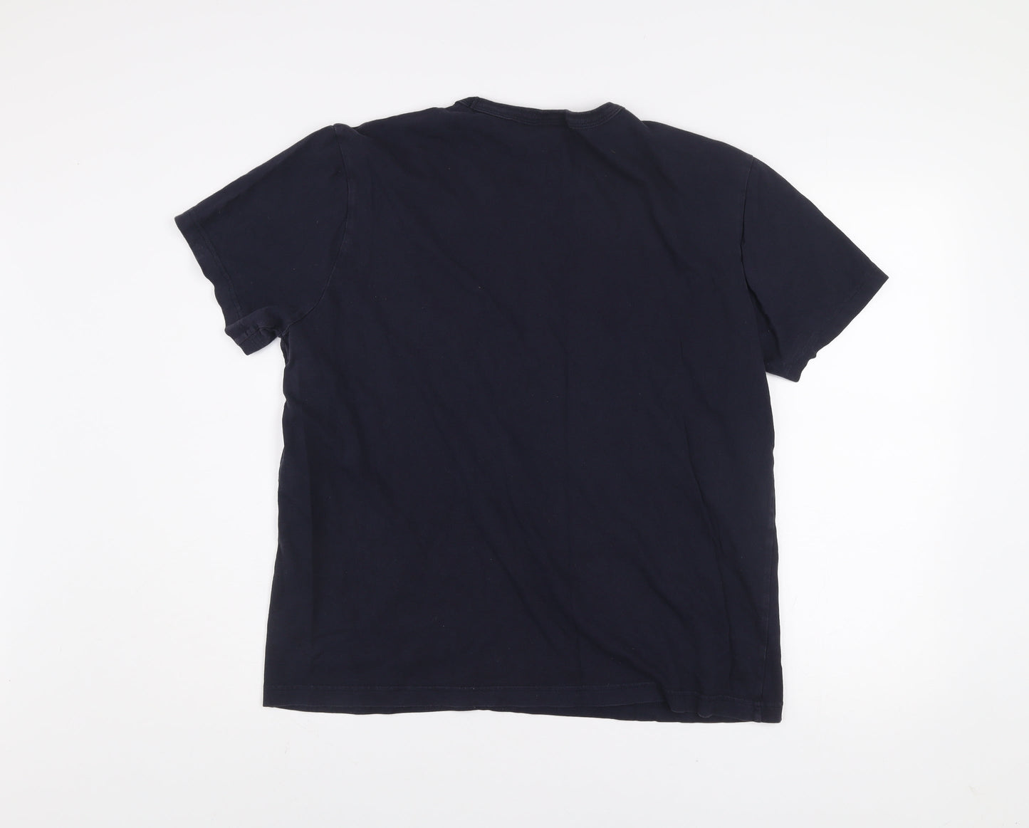Champion Men's Blue XL Crew Neck Cotton T-Shirt