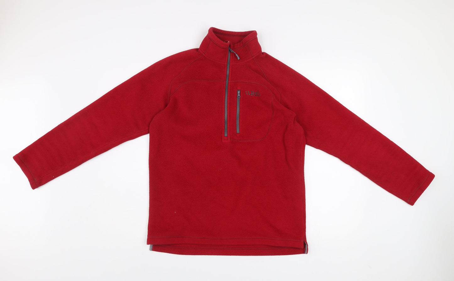 Rab Mens Red Fleece 1/2 Zip Pullover Sweatshirt Size S