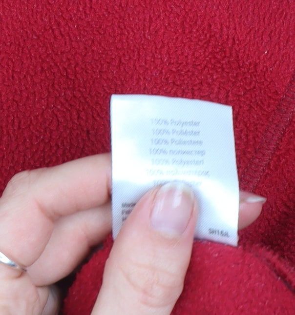 Rab Mens Red Fleece 1/2 Zip Pullover Sweatshirt Size S