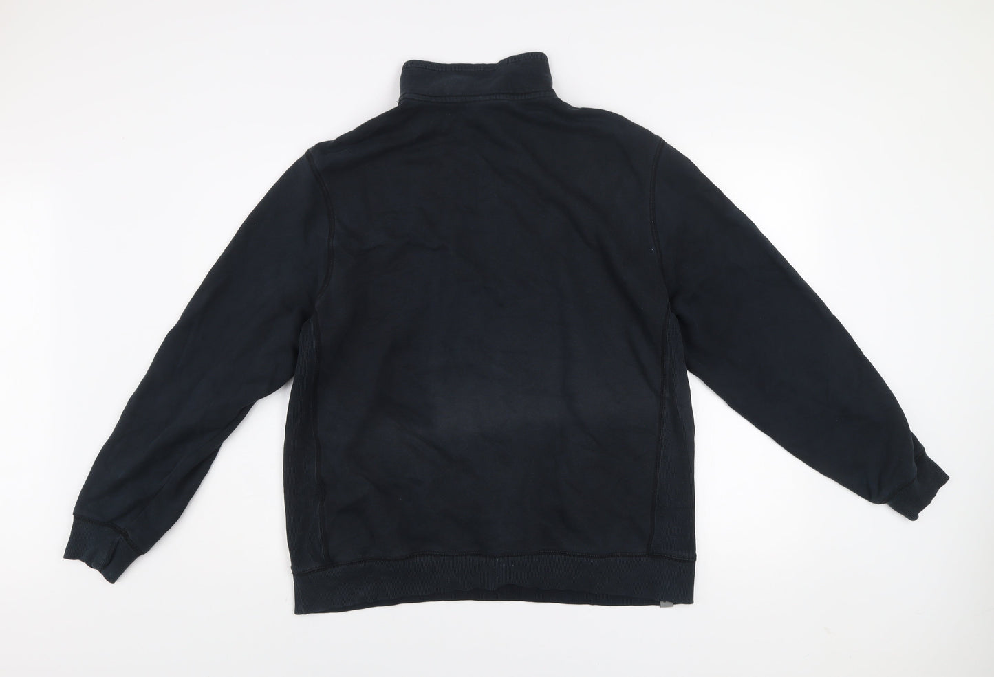 Puma Men’s Black XL 1/4 Zip Sports Sweatshirt Lifestyle Logo Top